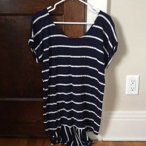 Anthropologie Navy/White striped shirt - Size S